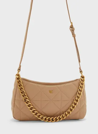 Logo Detailed Zip Over Crossbody