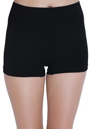 Women's Seamless No Show, No Pinch, No Panty Lines Boyshort Panty Black 
