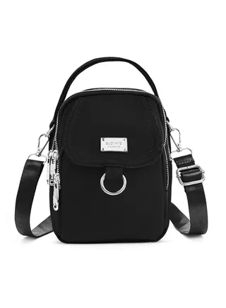 Crossbody Bag, Waterproof Cell Phone Bag for Women, Small Cellphone Shoulder Bag in Durable Nylon, Ladies Purse and Wallet for Travel, Mini Cross Body Handbag 