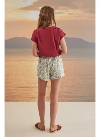 Geometric print shorts 