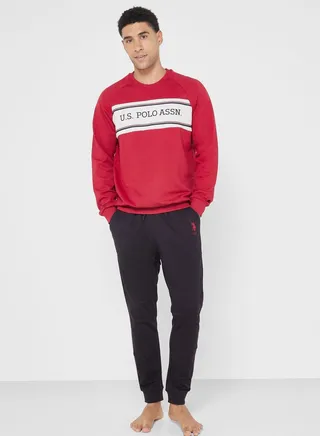 Crew Neck T-Shirt Pyjama Set