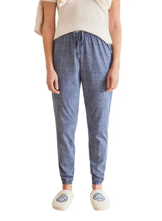 Geometric print long pants 