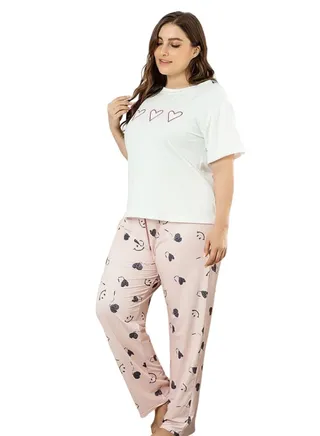 WOMEN'S COTTON PAJAMA SET (BIG SIZE) 