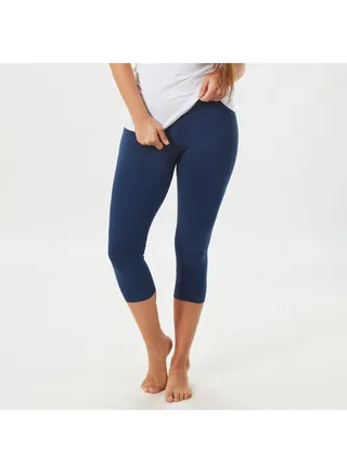 Mojo Women's Pantacourt Comfortable Navy Blue 