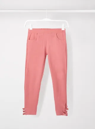 Girls Casual Jeggings Coral 