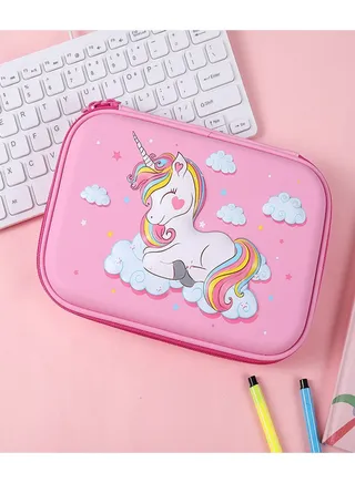 EVA Waterproof Hard Shell Unicorn Pencil Case Children 3D Stationery Box School Students Pencil Case 