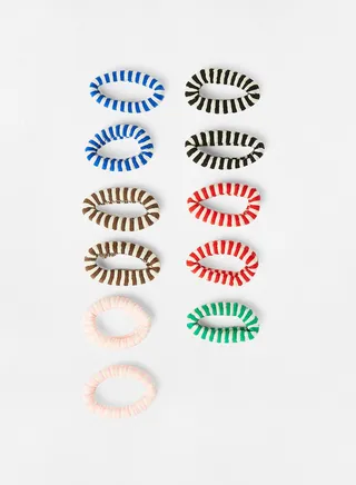 Striped Hairband (Pack of 12) Multicolour 