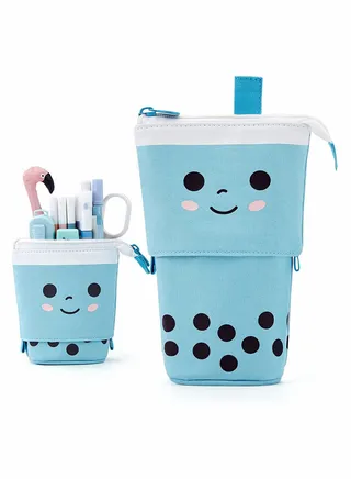 Pencil Case, Standing Pen Holder telescopic Pen Pouch Holder 