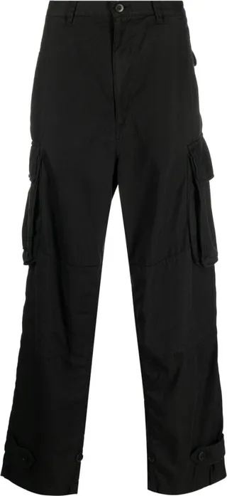 Wide-Leg Cargo Trousers