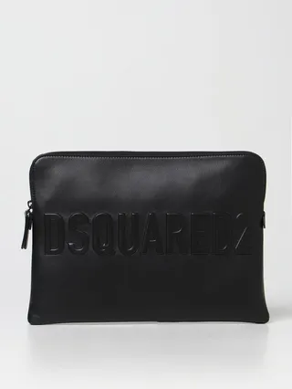 Dsquared2 leather clutch bag