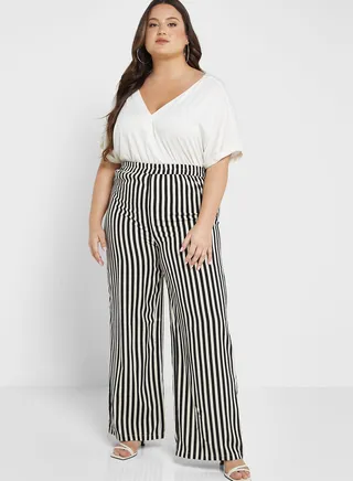 Striped Flared Pants