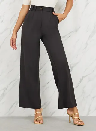 High Rise Wide Leg Pant 