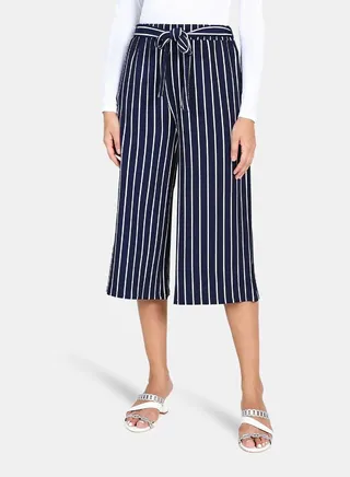 Casual Pants Blue/White 