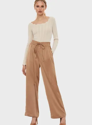 Drawstring Waist Pants