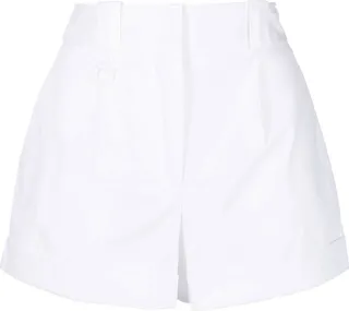 High-Waisted Cotton Shorts