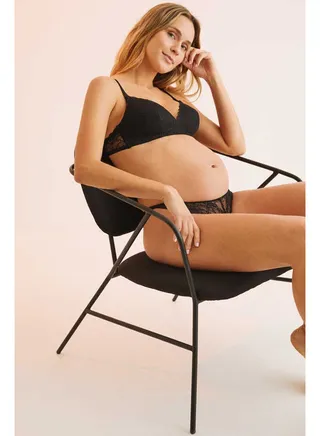 FANTASTIC Padded lace triangle maternity bra 