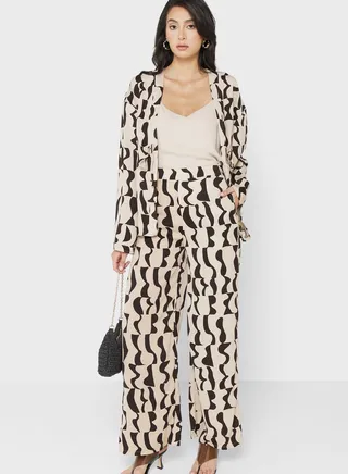 Abstract Printed Pants 