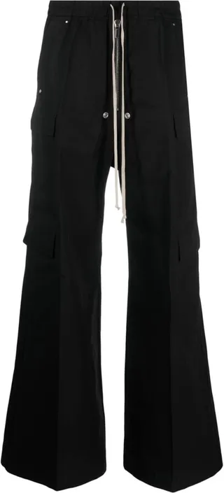 Wide-Leg Cargo Trousers