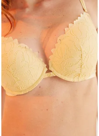 GORGEOUS  guipure lace push-up bra 