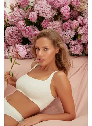 Seamless/Seamless Bra in Ecru THMAW23SU00134 