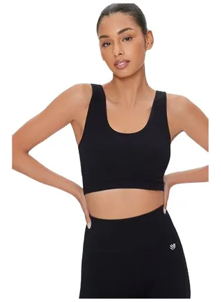 Seamless Ribbed Sports Bra 