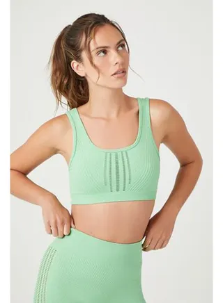 Seamless Perforated Sports Bra 