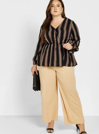 High Waist Wide Leg Pants 