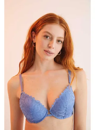 GORGEOUS guipure lace push-up bra 