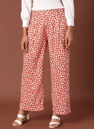 Casual Mid-Rise Pants Multicolour 