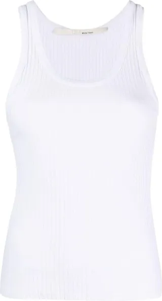 Ribbed-Knit Cotton Tank Top
