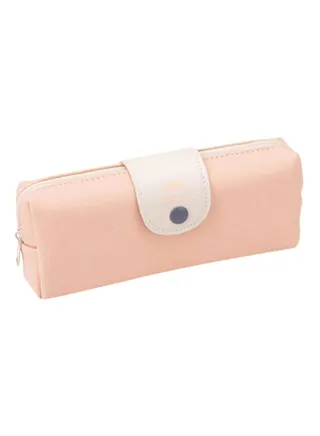Leather Pencil Case Peach 