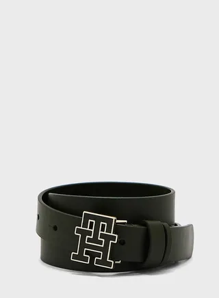 Logo Detailed Allocated Hole Belt
