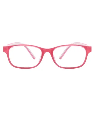 Kids' Blue Light Blocking Rectangular Frames Eyeglasses 