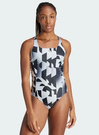 3 Stripes Seas Graphic Swimsuit