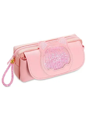 Pencil Case Big Capacity Cute Cat Large Capacity Pencil Pouch Portable Pencil Pouch Stationery Storage Organizer Pencil Box Pen Holder Bag for School Student Present, Pink 1 Pieces 