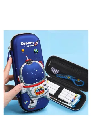 Pencil Case for Boys Girls 3D Decompression Pen Large Aesthetic Pencilcase with Compartments Big Capacity Pouch Cute Bag Office Box Organizer Secondary School 