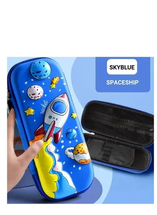Pencil Case for Boys Girls 3D Decompression Pen Large Aesthetic Pencilcase with Compartments Big Capacity Pouch Cute Bag Office Box Organizer Secondary School 