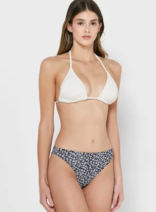Floral Print Bikini Bottom 