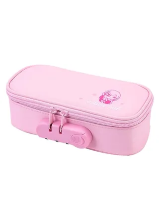 Pencil Case Holder Bag, Pen Collector Organizer with Zipper, Large Capacity Rollerball Ballpoint Pouch Display Storage Carrying Box for Students(Pink) 