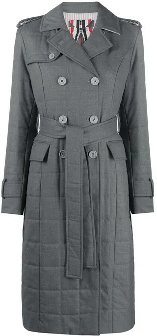 RWB stripe classic trench coat