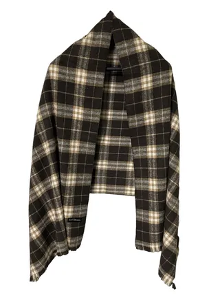 Plaid Check/Carreau/Stripe Pattern Winter Scarf/Shawl/Wrap/Keffiyeh/Headscarf/Blanket For Men & Women - XLarge Size 75x200cm - P04 Dark Brown 