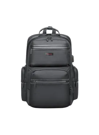 Promate Lightweight 15.6-inch Laptop Backpack with USB Charging Port, Secure Zippers, Adjustable Straps, Water Resistance, and Durable Finish for MacBook Air, iPad, Dell XPS 13, ElitePack-Pro 