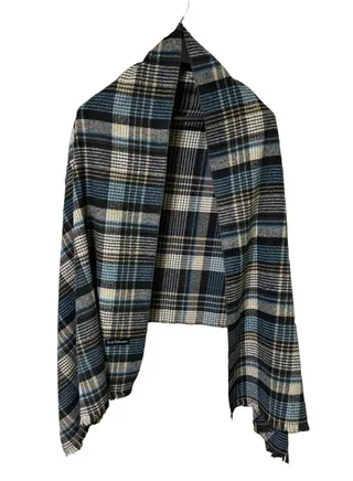 Plaid Check/Carreau/Stripe Pattern Winter Scarf/Shawl/Wrap/Keffiyeh/Headscarf/Blanket For Men & Women - XLarge Size 75x200cm - P05 Light Camel 