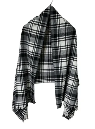 Plaid Check/Carreau/Stripe Pattern Winter Scarf/Shawl/Wrap/Keffiyeh/Headscarf/Blanket For Men & Women - XLarge Size 75x200cm - P03 Black 