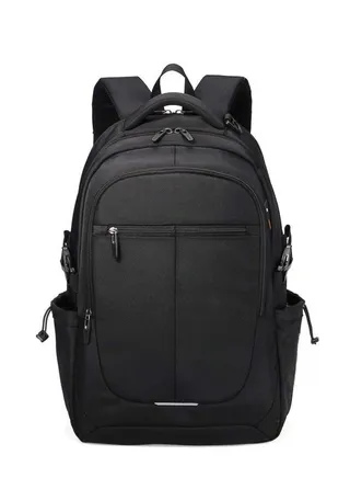 Polyester  Bags Laptop Backpack School & College Bag Travel Backpack   (Black) 