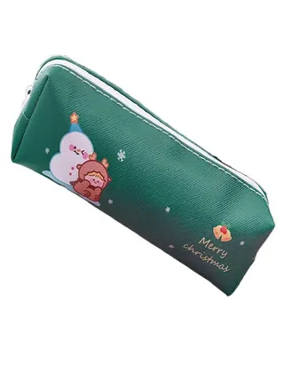 Man Snowman Pencil Pouch Storage Bag Cartoon Pencil Case  Pencil Bag Student Gift 