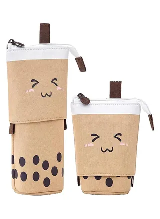 Sliding Pencil Case Box Unique Telescopic Pencil Bag Stationery Box Storage Bag 