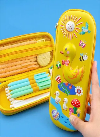 Supplies Large Capacity Pencil Box EVA Student Pencil Case Pen Bags Stationery Bag 3D Pencil Bags 