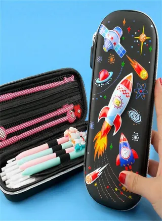 Supplies Large Capacity Pencil Box EVA Student Pencil Case Pen Bags Stationery Bag 3D Pencil Bags 