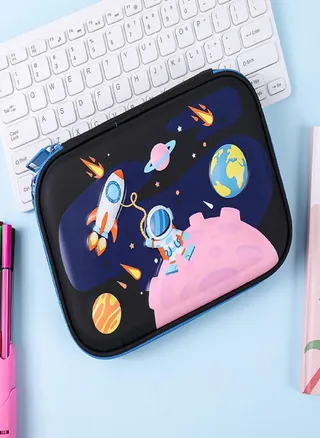Sagit 3D Astronaut Stationery Case Waterproof Pencil Pouch Student Pencil Case 
